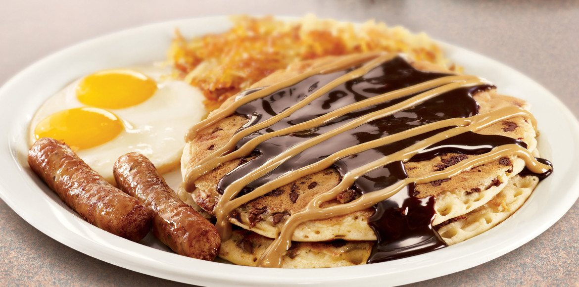 Peanut Butter Cup Pancake Breakfast